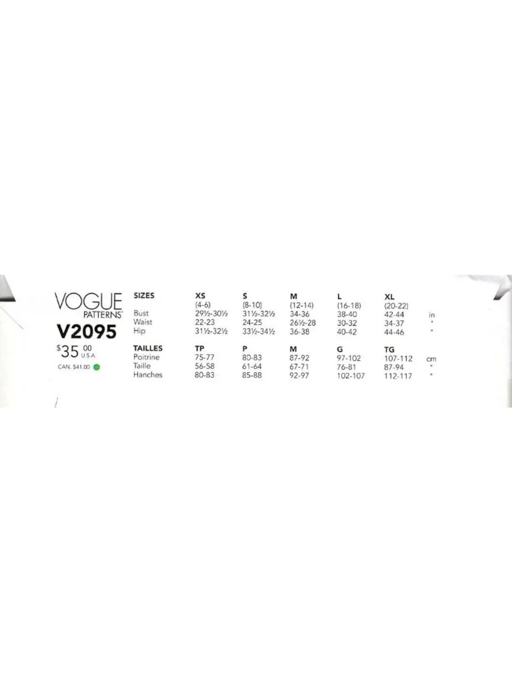 Vogue V2095 Misses XS to XL Long and Short Skirts Uncut Sewing Pattern